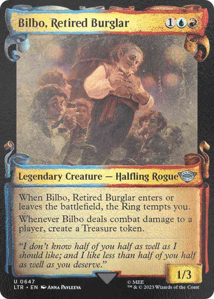 Bilbo, Retired Burglar [647] [Scrolls Showcase] [The Lord of the Rings: Tales of Middle-earth] [Silver Foil]