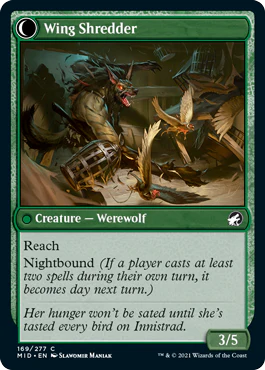 Bird Admirer // Wing Shredder [169] [Innistrad: Midnight Hunt] [Non-Foil] - Image 2
