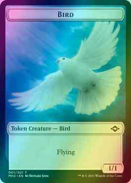 Bird Token (01) // Food Token (18) [Modern Horizons 2 Tokens] [Foil]