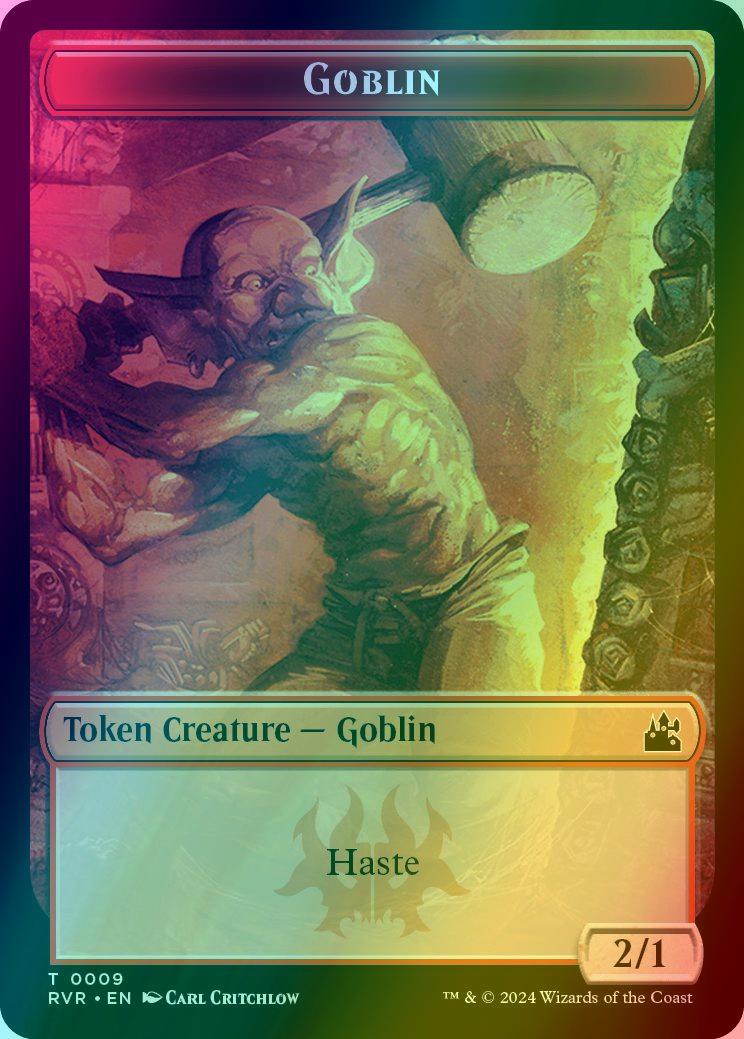 Bird Token (01) // Goblin Token (09) [Ravnica Remastered: Tokens] [Foil] - Image 2