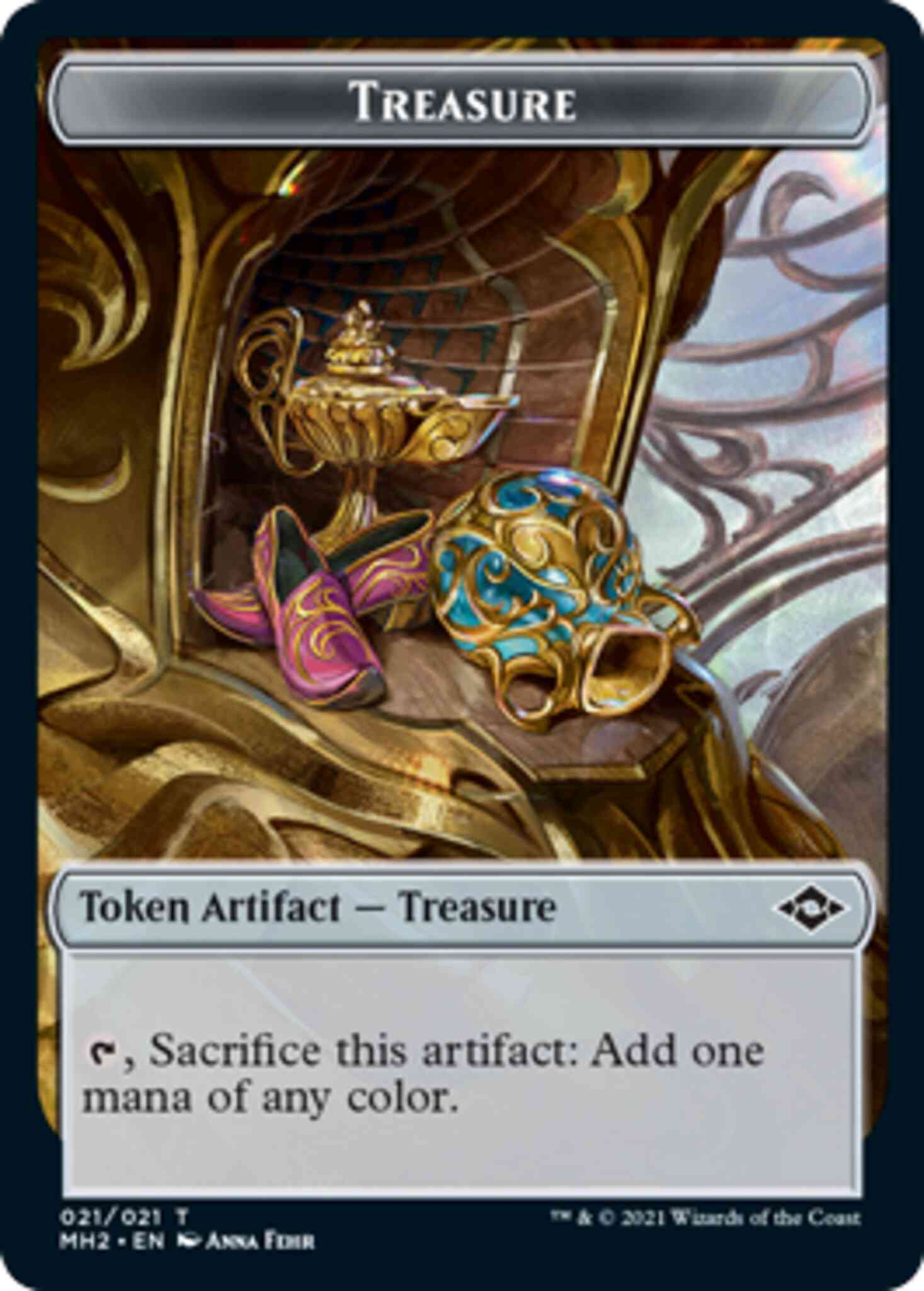 Bird Token (01) // Treasure Token (21) [Modern Horizons 2 Tokens] [Non-Foil] - Image 2