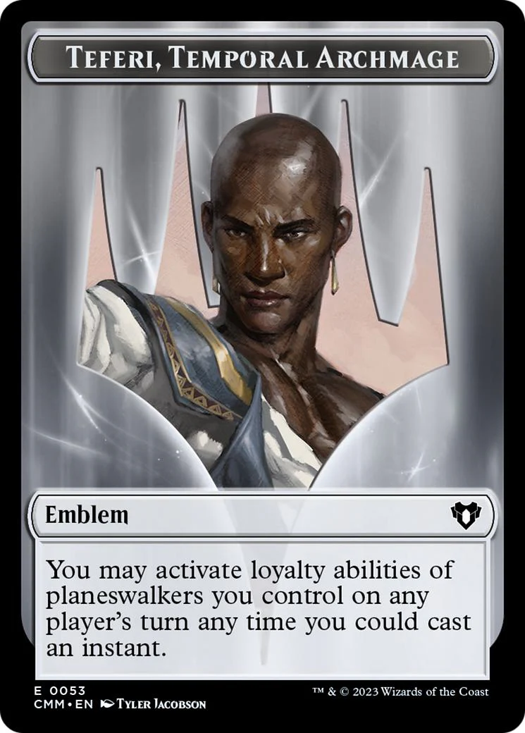Bird Token (04) // Teferi, Temporal Archmage Emblem (53) [Commander Masters: Tokens] [Non-Foil] - Image 2
