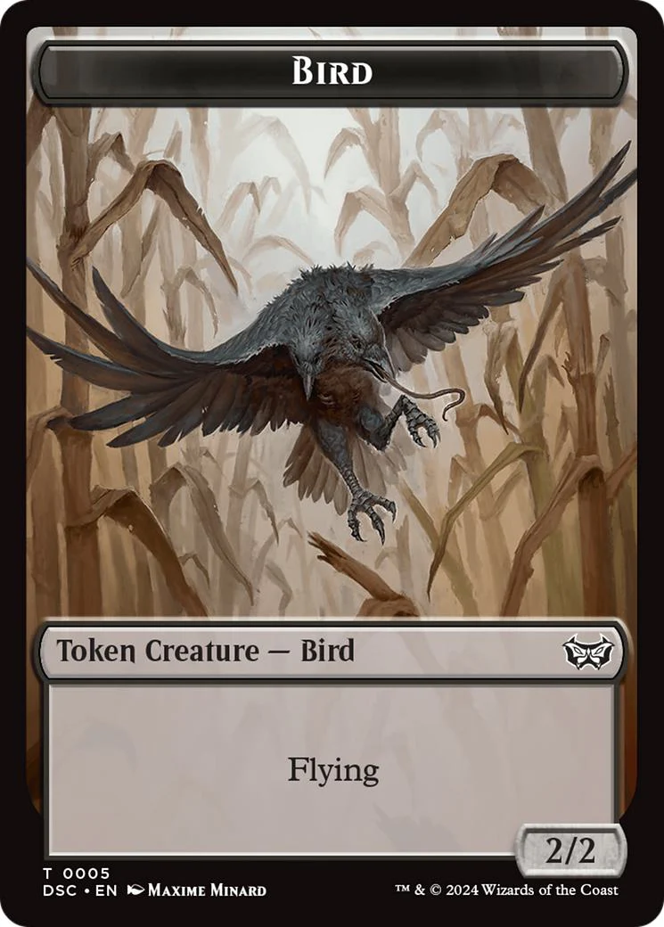Bird Token (05) // Demon Token (06) [Duskmourn: House of Horror: Commander: Tokens] [Non-Foil]