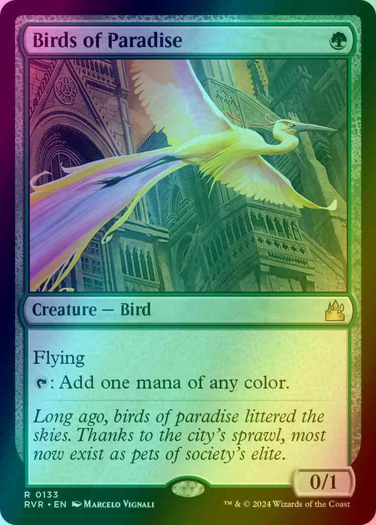 Birds of Paradise [133] [Ravnica Remastered] [Foil]