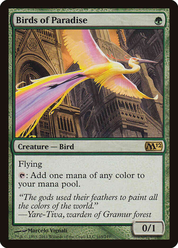 Birds of Paradise [165] [Magic 2012] [Non-Foil]