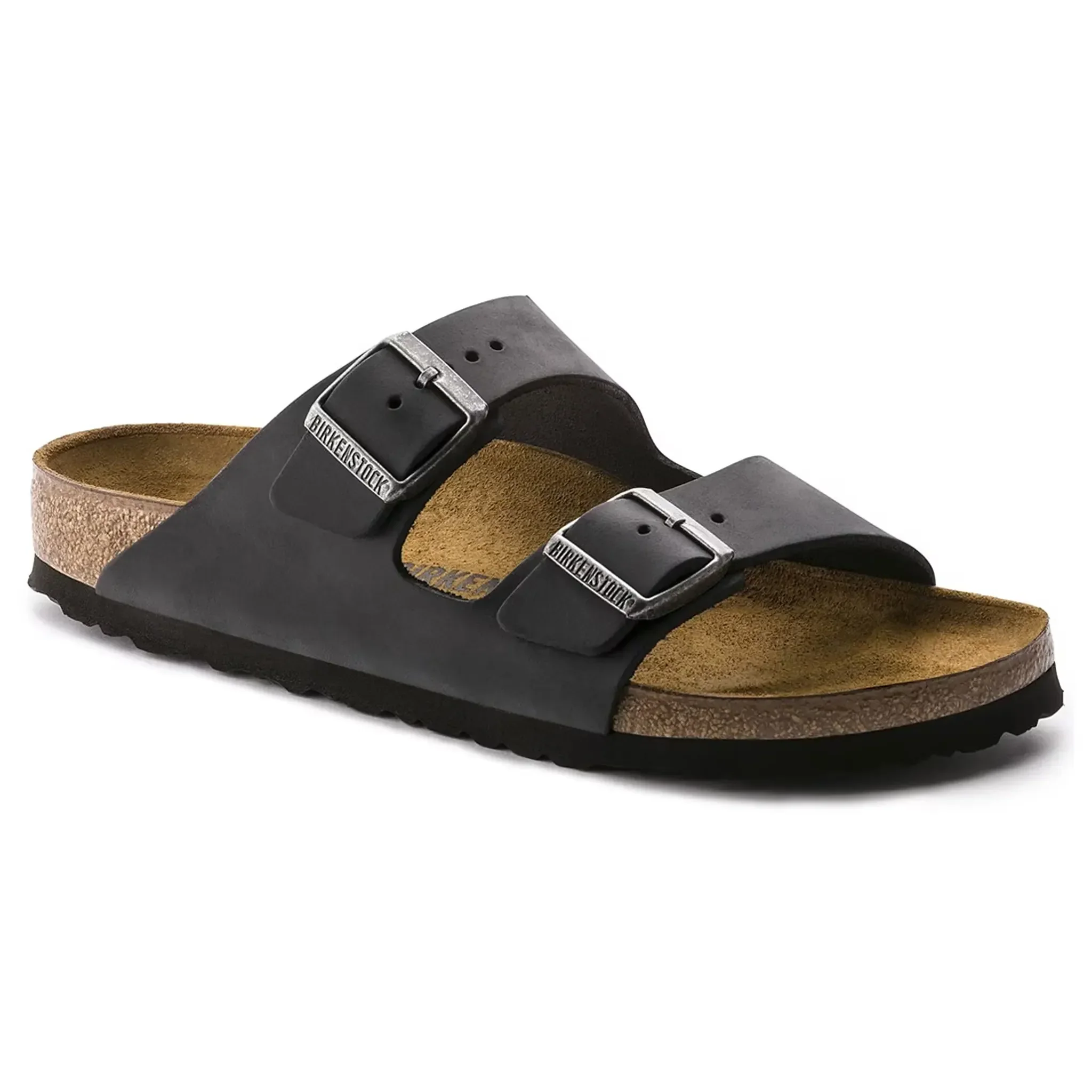 Birkenstock Arizona Oiled Sandals Black - Image 3