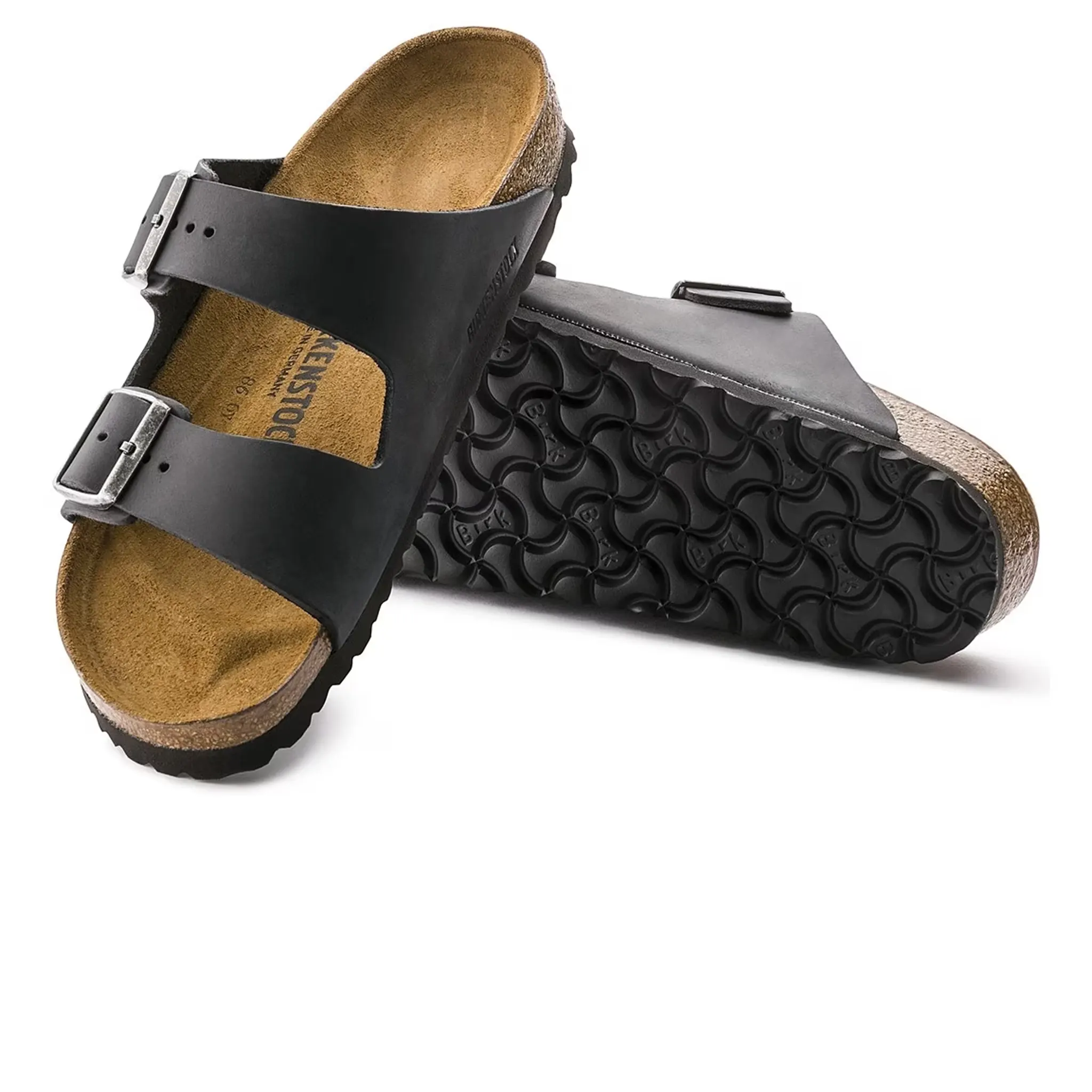 Birkenstock Arizona Oiled Sandals Black - Image 4