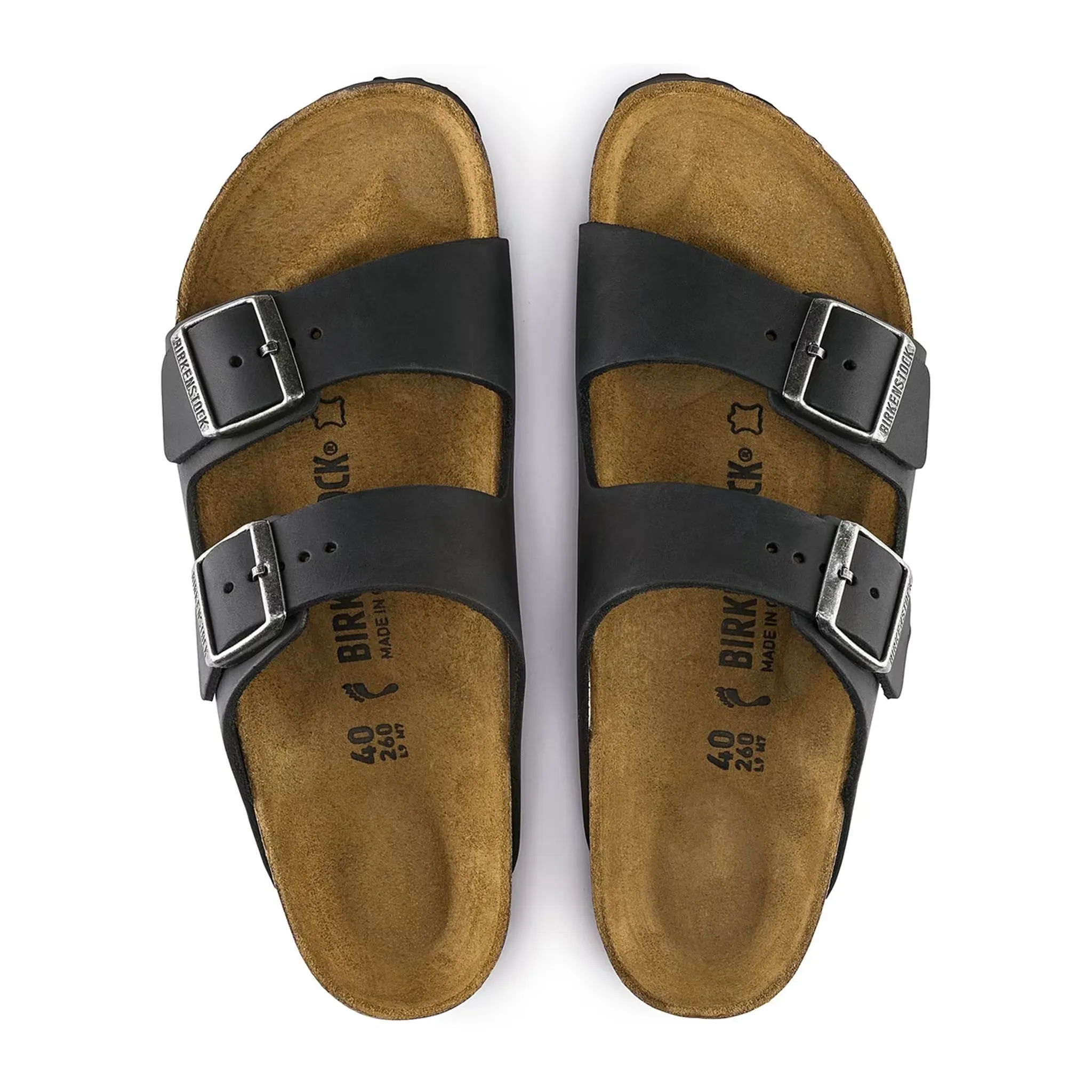 Birkenstock Arizona Oiled Sandals Black - Image 5