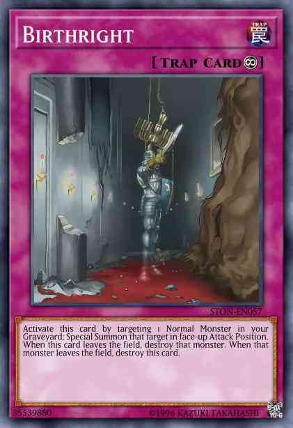 Birthright - STON-EN057 - Super Rare - 1st Edition