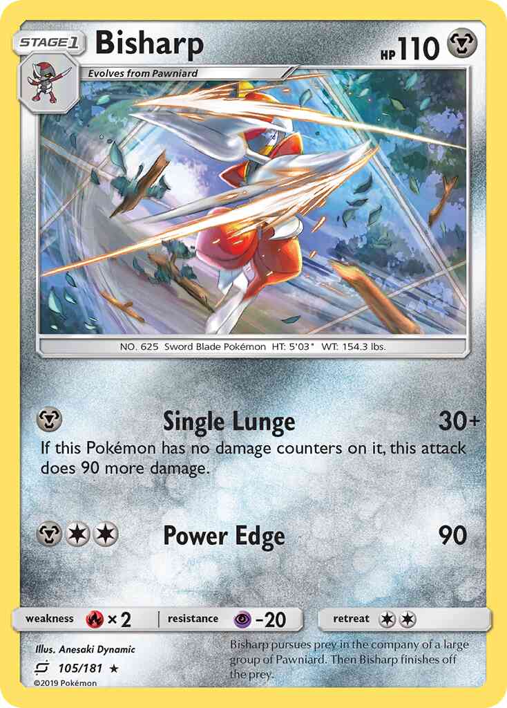 Bisharp - 105/181 - Rare [sm9-105] [Non-Holo]