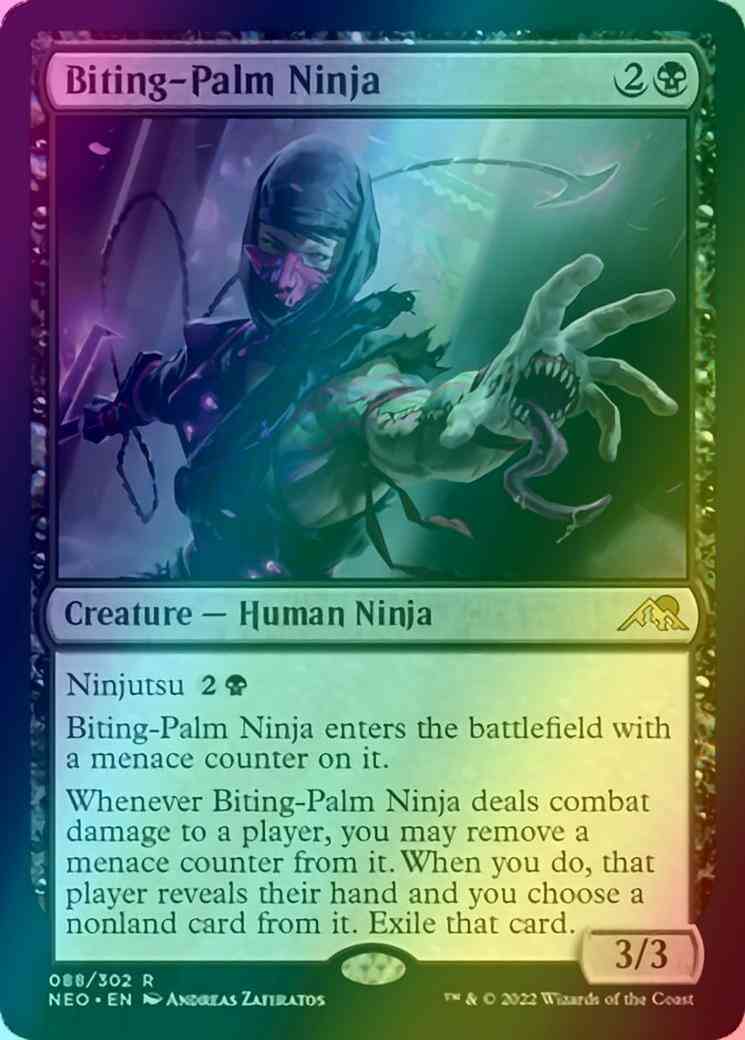 Biting-Palm Ninja [88] [Kamigawa: Neon Dynasty] [Foil]