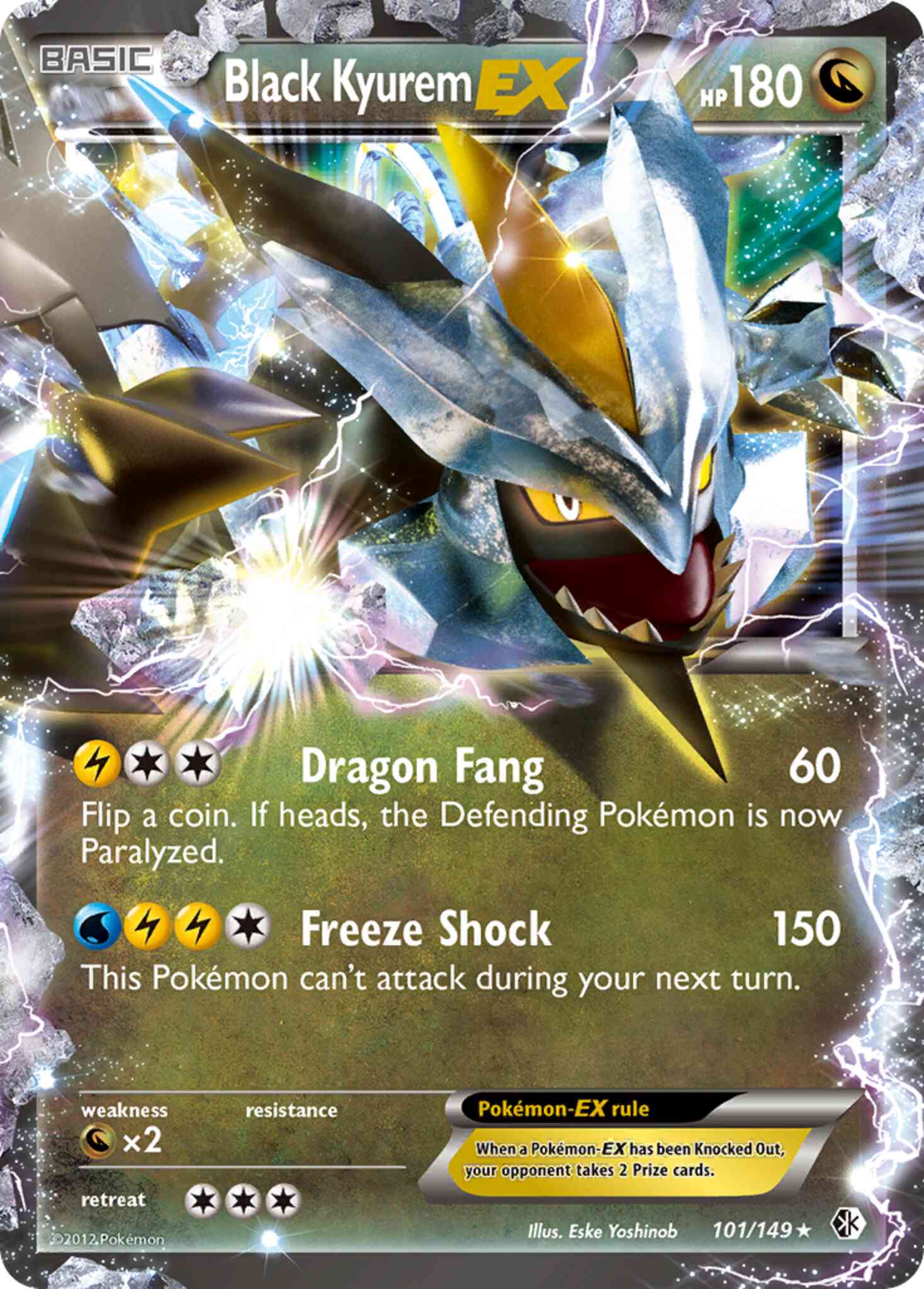 Black Kyurem-EX - 101/149 - Rare Holo EX [bw7-101] [Ultra]