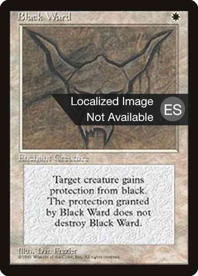 Black Ward - Japanese [8] [Fourth Edition Black Border: Japanese] [Non-Foil]