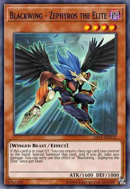Blackwing - Zephyros the Elite - LED3-EN031 - Common - 1st Edition
