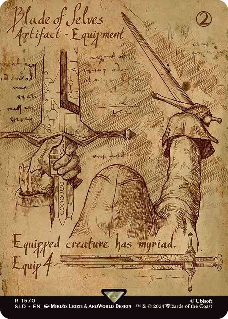 Blade of Selves [1570] [Borderless] [Da Vinci's Designs] [Secret Lair Drop] [Non-Foil]