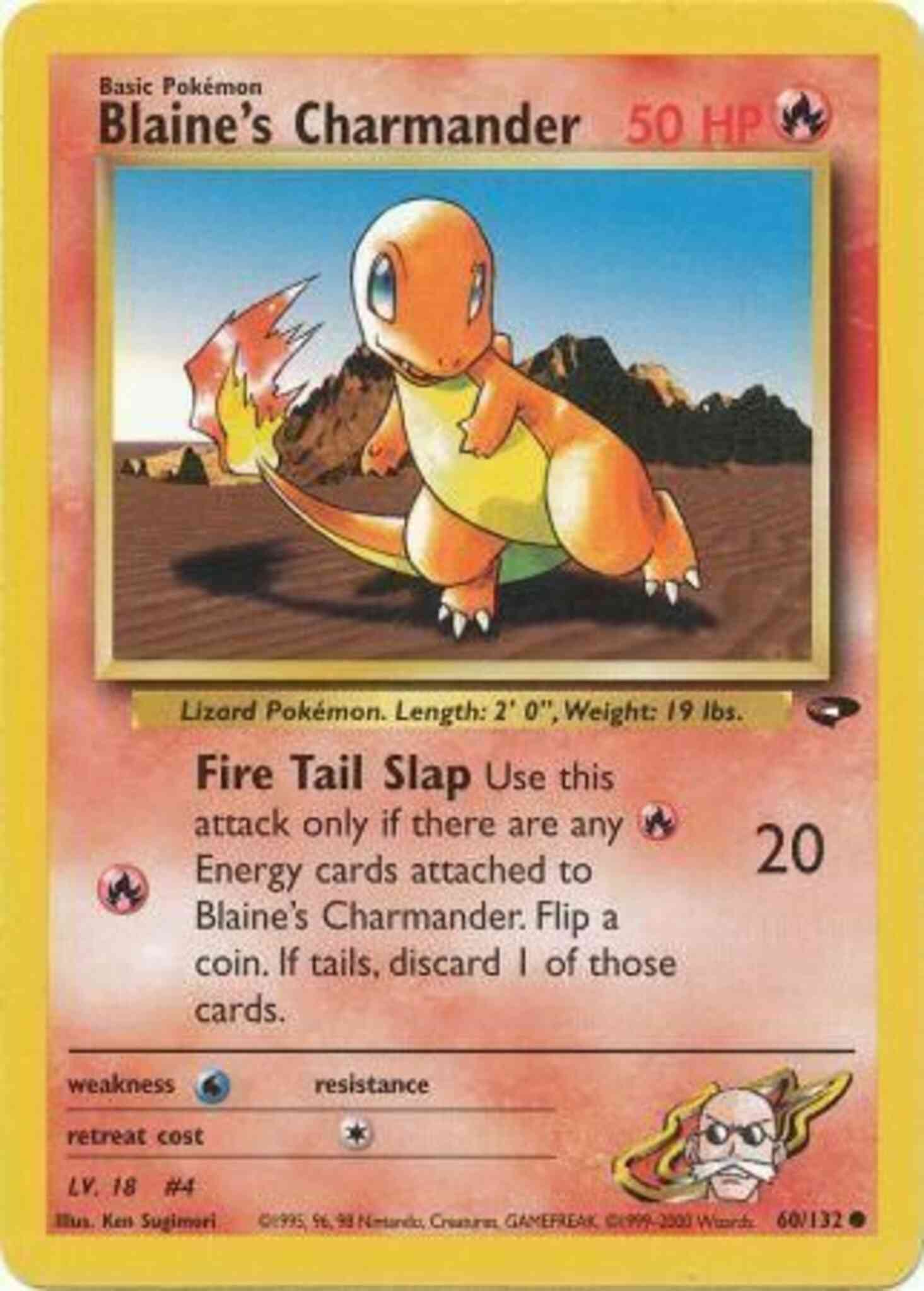 Blaine's Charmander - 60/132 - Common - Unlimited [gym2U-60] [Non-Holo]