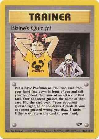 Blaine's Quiz #3 - 112/132 - Uncommon - Unlimited [gym2U-112] [Non-Holo]