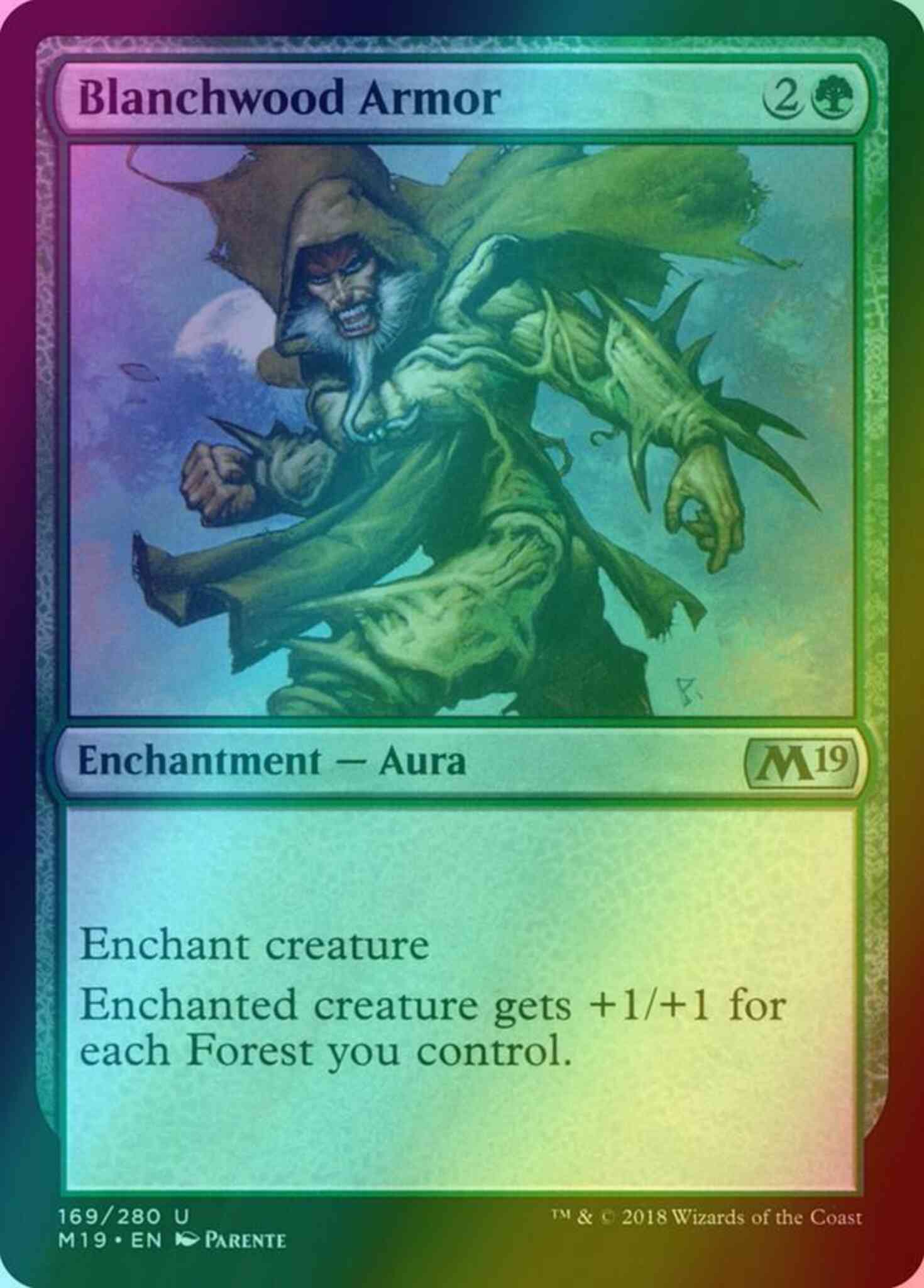Blanchwood Armor [169] [Core Set 2019] [Foil]