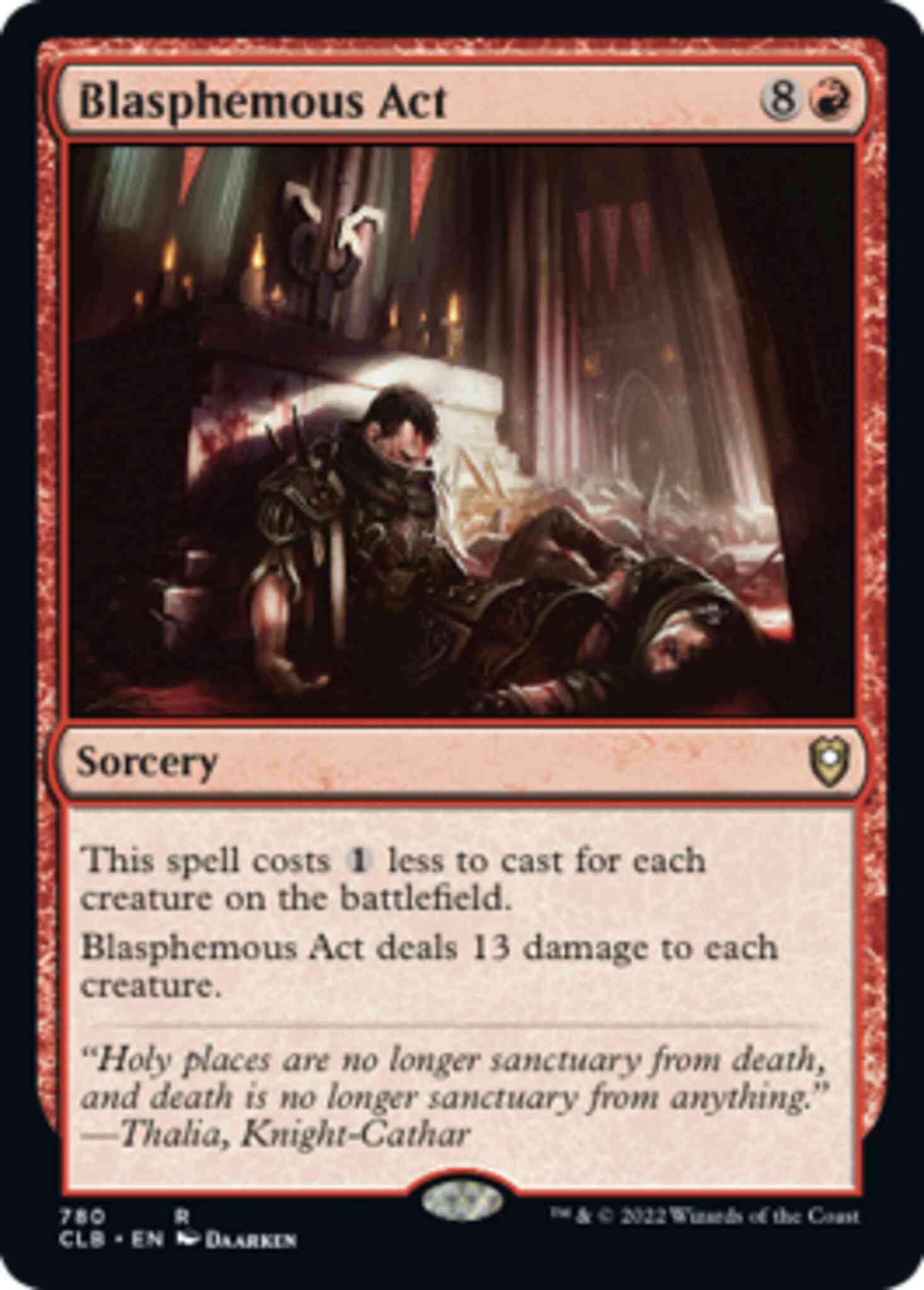 Blasphemous Act [780] [Commander Legends: Battle for Baldur's Gate] [Non-Foil]