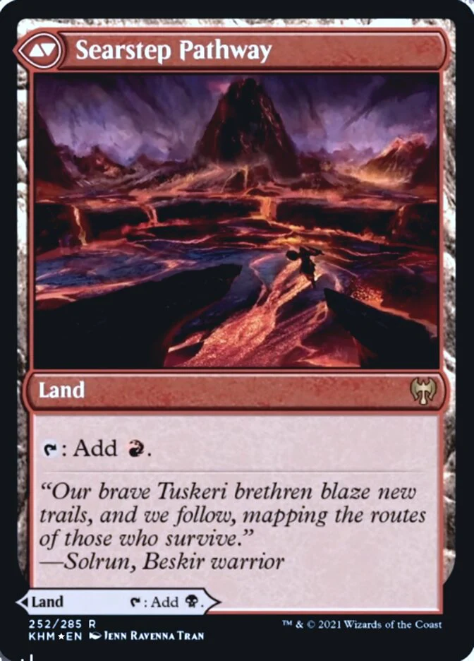 Blightstep Pathway // Searstep Pathway [Prerelease] [252s] [Kaldheim Promos] [Foil] - Image 2