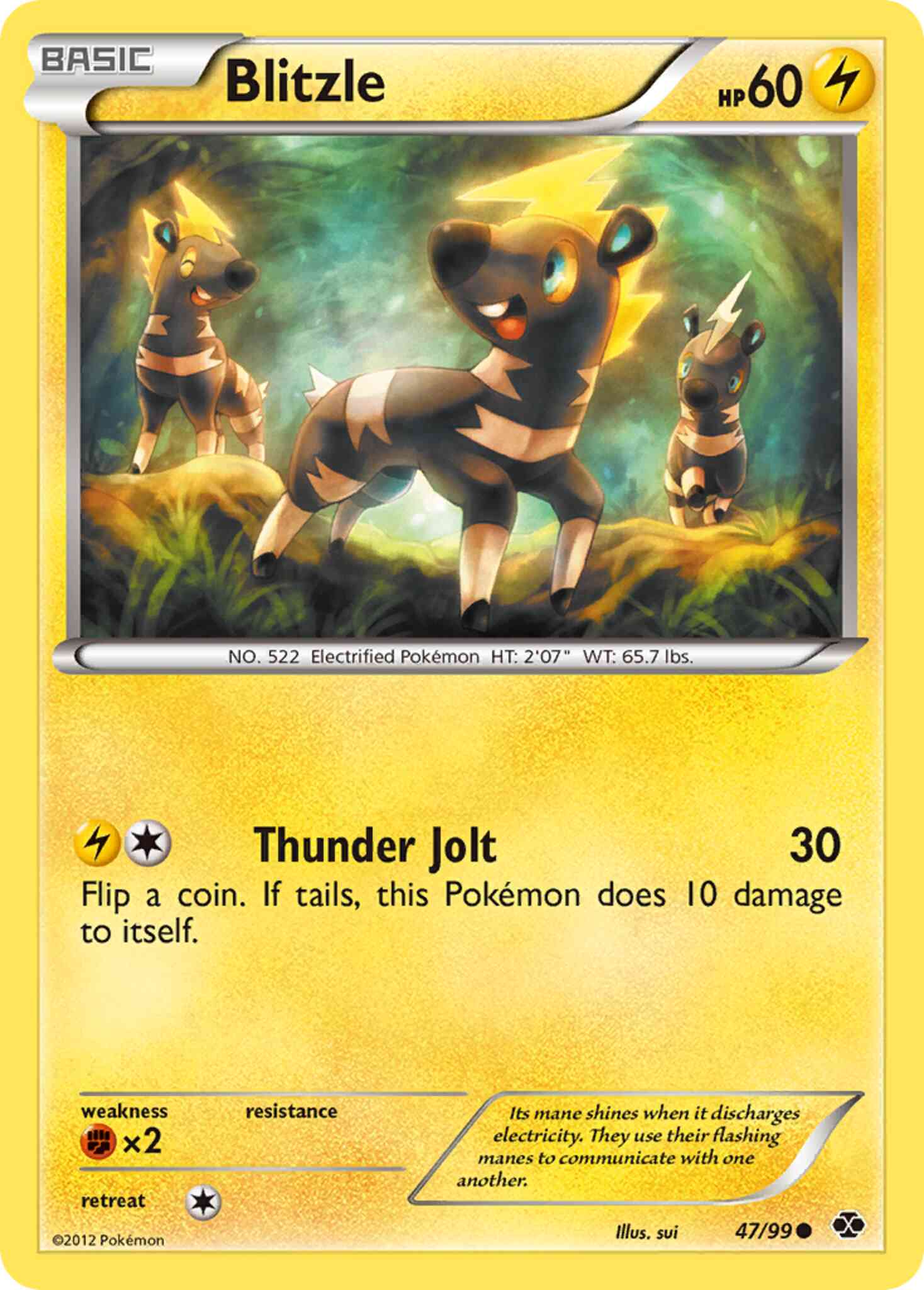 Blitzle - 47/99 - Common [bw4-47] [Reverse Holo]