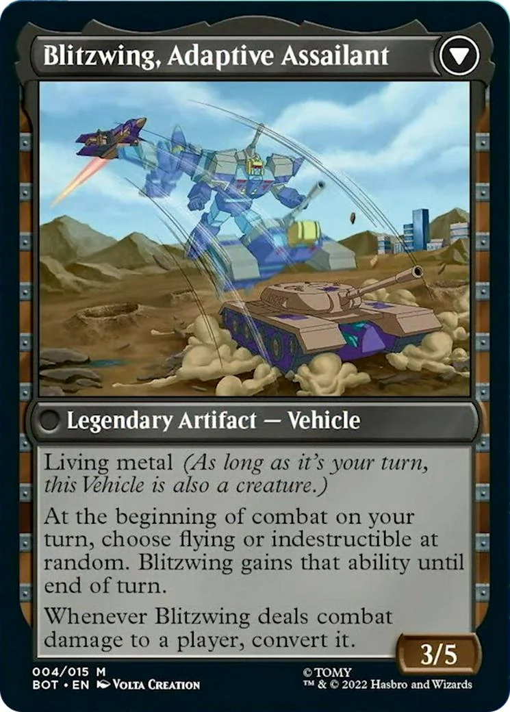 Blitzwing, Cruel Tormentor // Blitzwing, Adaptive Assailant [4] [Universes Beyond: Transformers] [Non-Foil] - Image 2