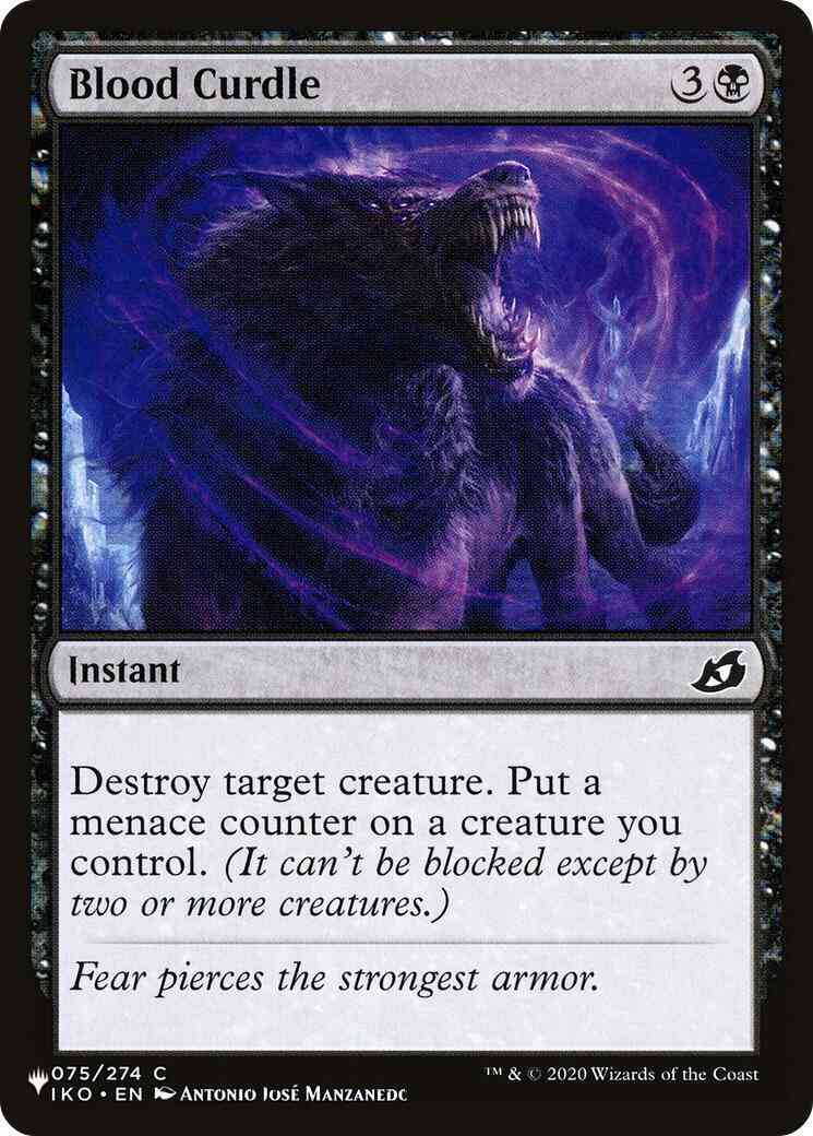 Blood Curdle [IKO-75] [The List] [Non-Foil]