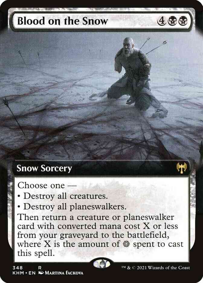 Blood on the Snow [348] [Extended Art] [Kaldheim] [Non-Foil]