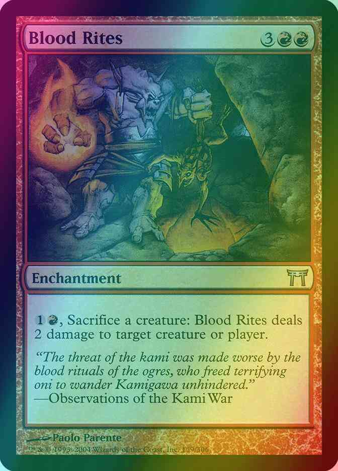 Blood Rites [159] [Champions of Kamigawa] [Foil]