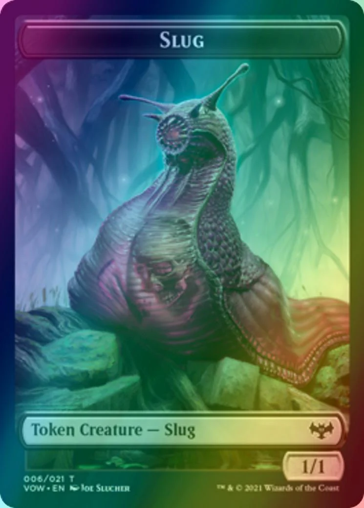 Blood Token (17) // Slug Token (06) [Innistrad: Crimson Vow: Tokens] [Foil] - Image 2