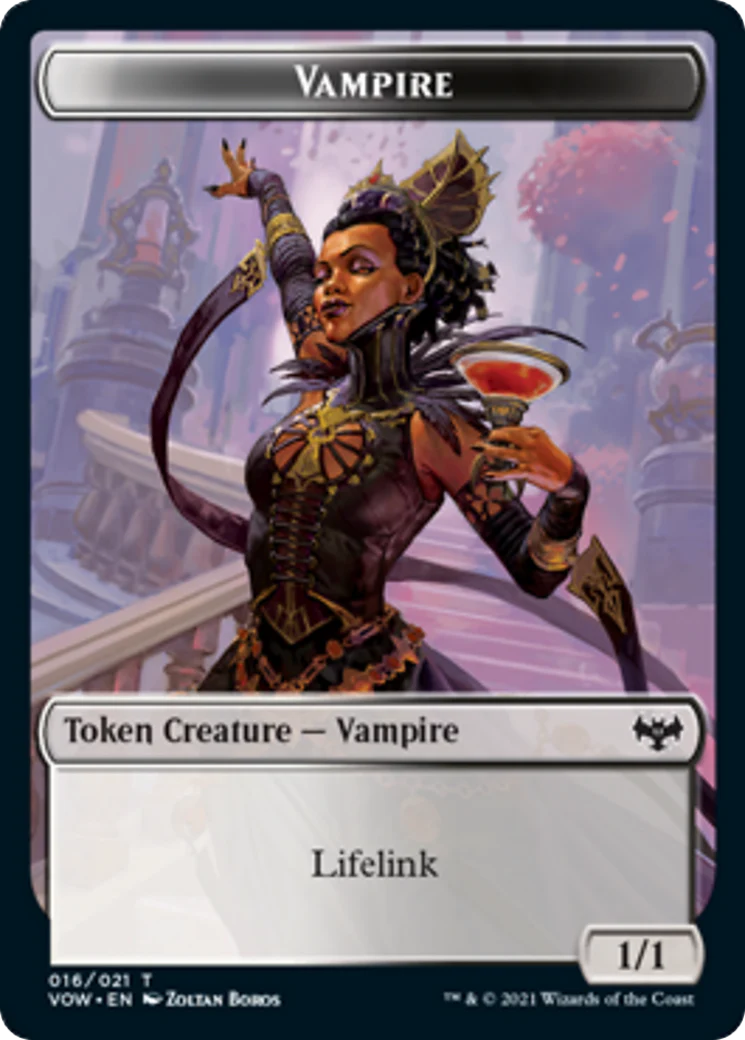 Blood Token (17) // Vampire Token (16) [Innistrad: Crimson Vow: Tokens] [Non-Foil] - Image 2