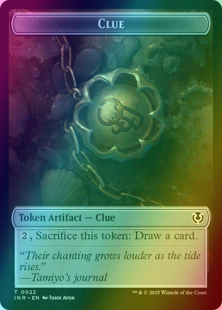 Blood Token (21) // Clue Token (22) [Innistrad Remastered: Tokens] [Foil] - Image 2