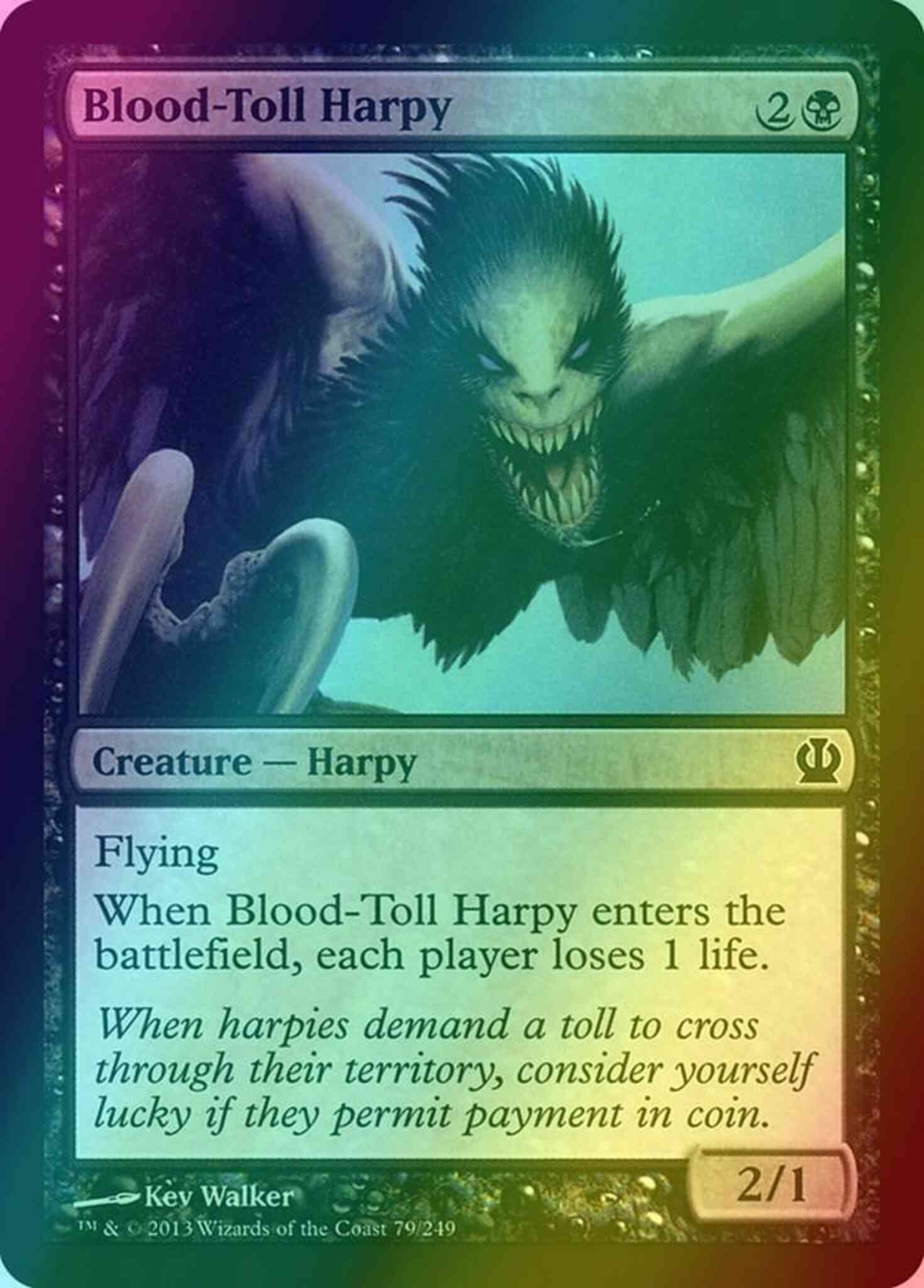 Blood-Toll Harpy [79] [Theros] [Foil]
