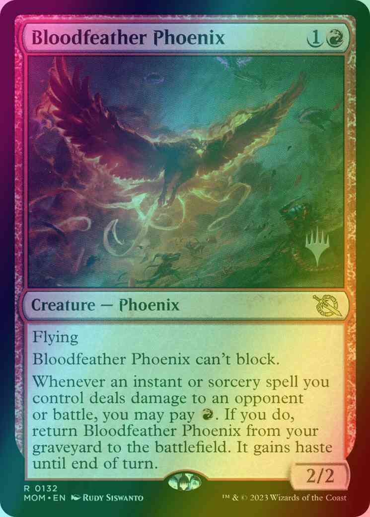Bloodfeather Phoenix [132p] [Promo Pack] [March of the Machine: Promos] [Foil]
