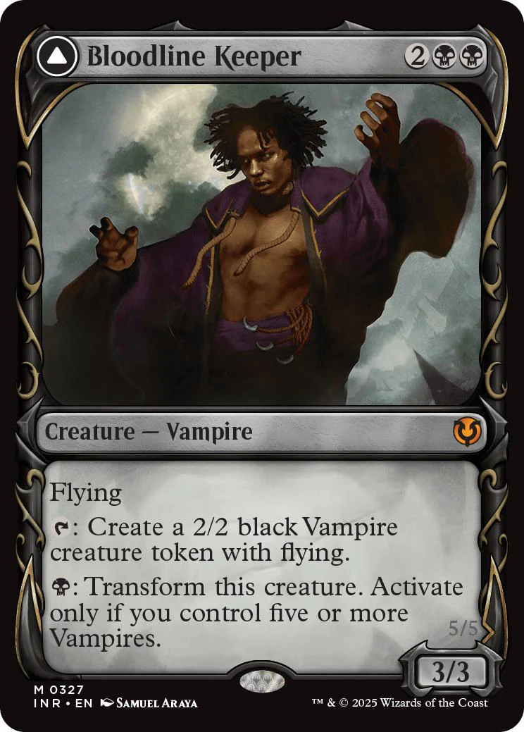 Bloodline Keeper // Lord of Lineage [327] [Fang Frame Showcase] [Innistrad Remastered] [Non-Foil]
