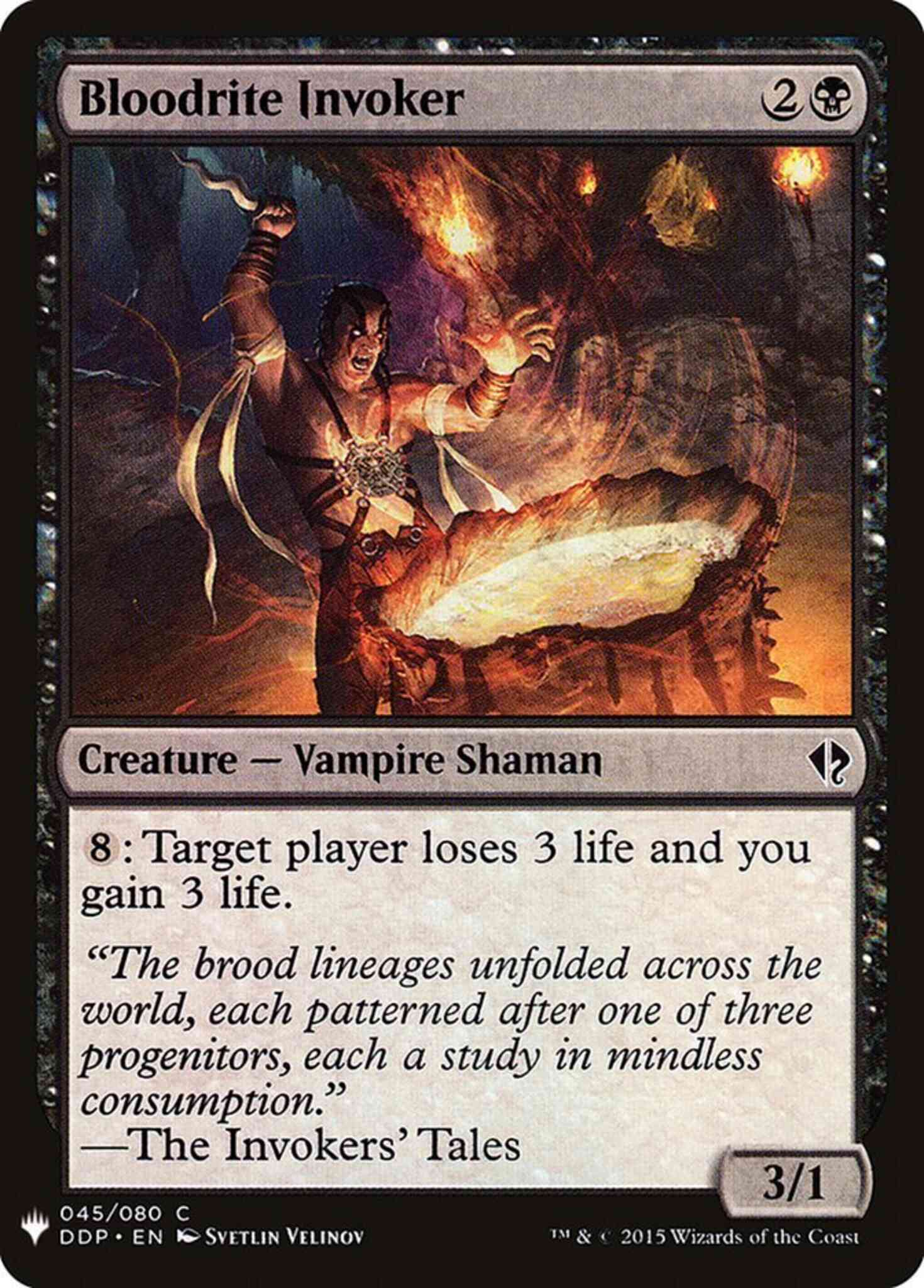Bloodrite Invoker [DDP-45] [The List] [Non-Foil]