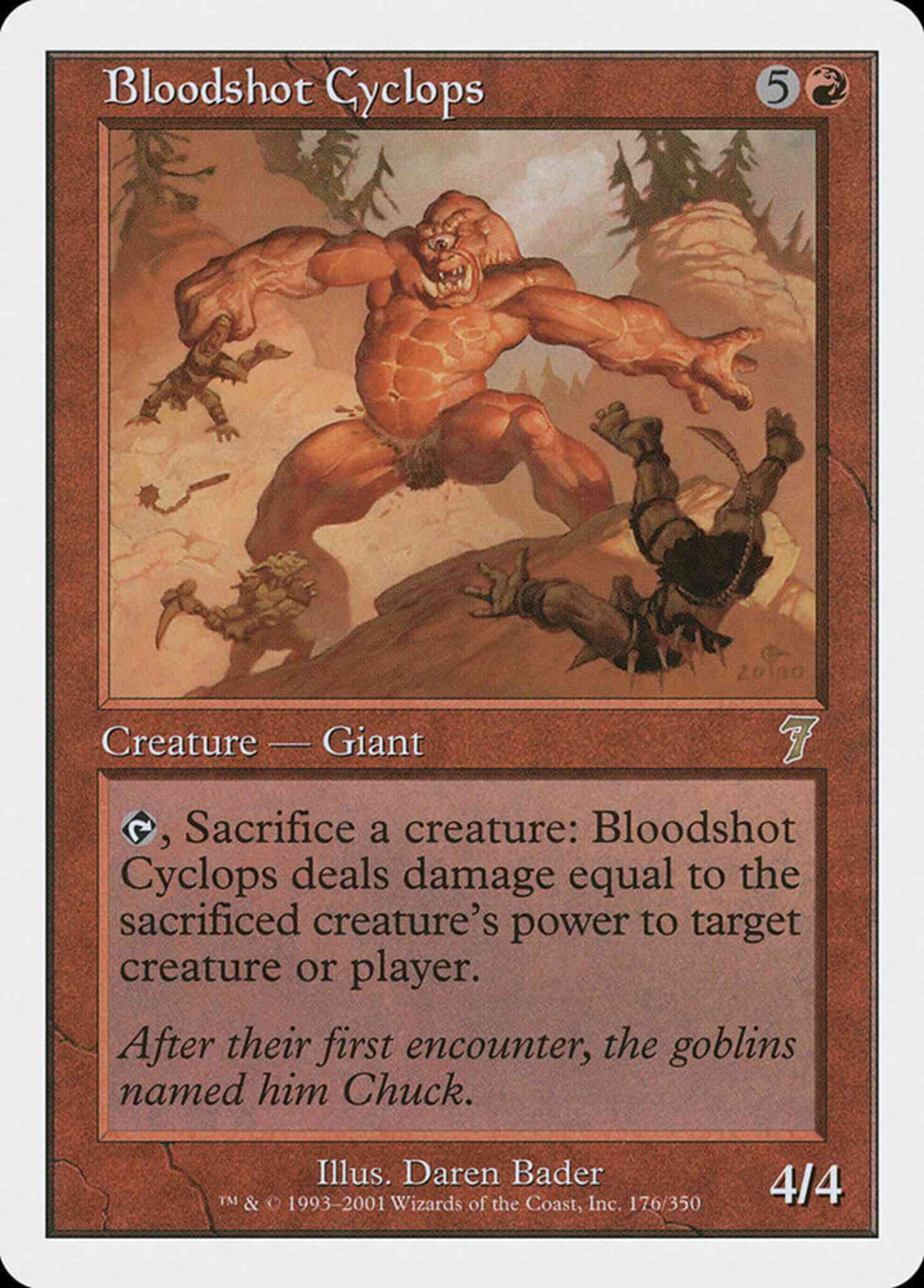 Bloodshot Cyclops [176] [Seventh Edition] [Non-Foil]