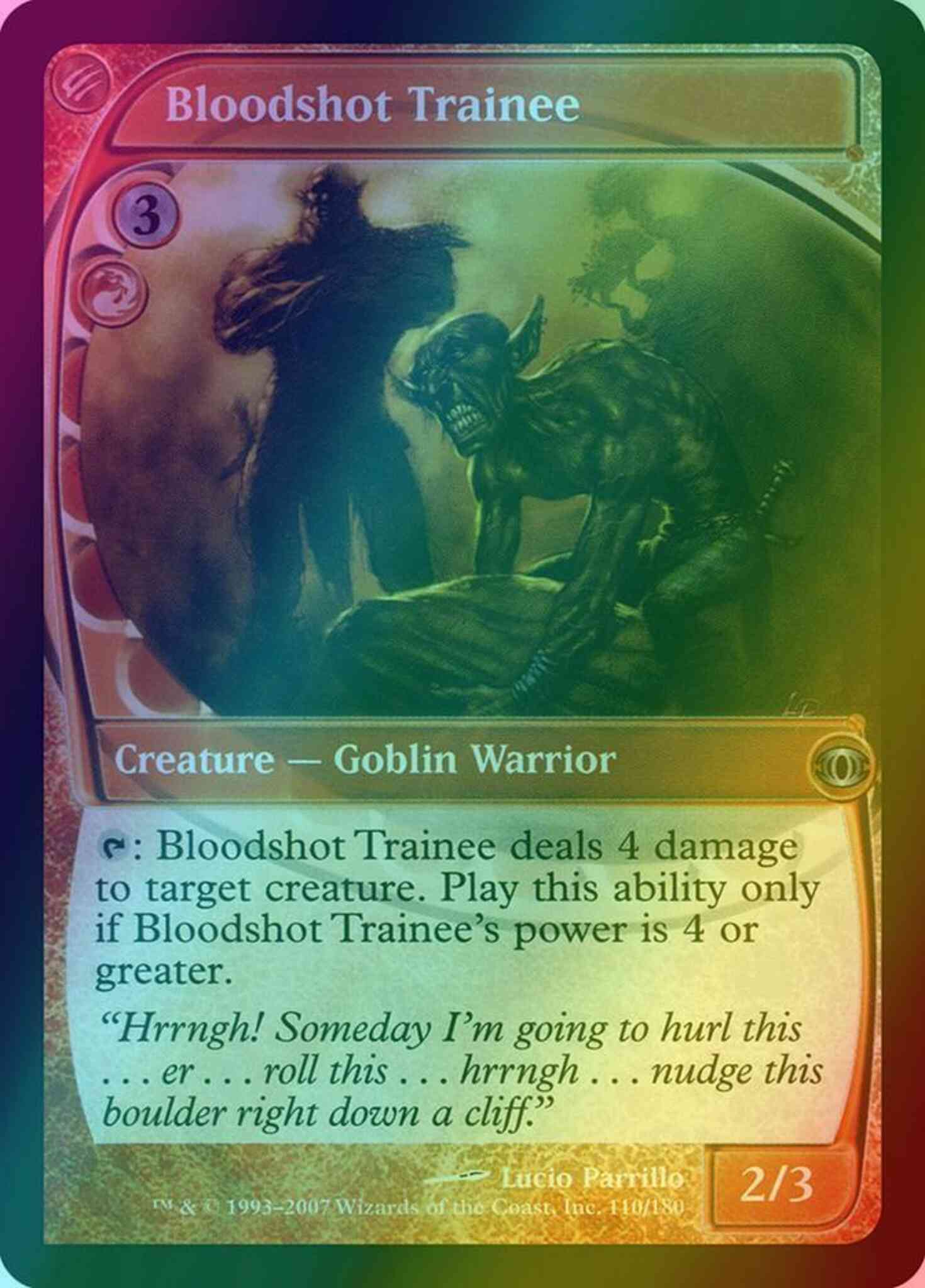 Bloodshot Trainee [110] [Future Sight] [Foil]