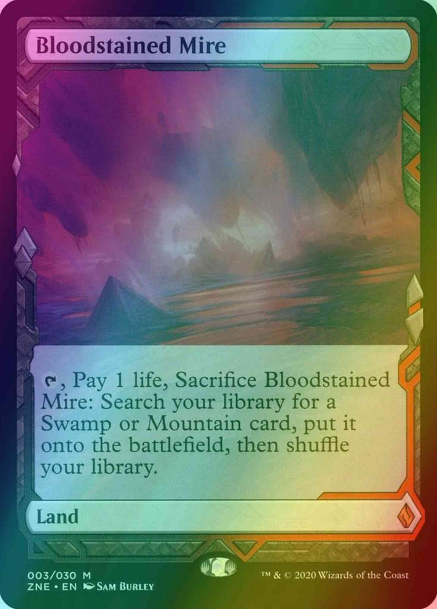 Bloodstained Mire [3] [Masterpiece Series] [Zendikar Rising Expeditions] [Foil]