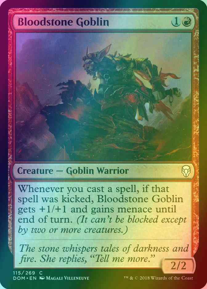 Bloodstone Goblin [115] [Dominaria] [Foil]