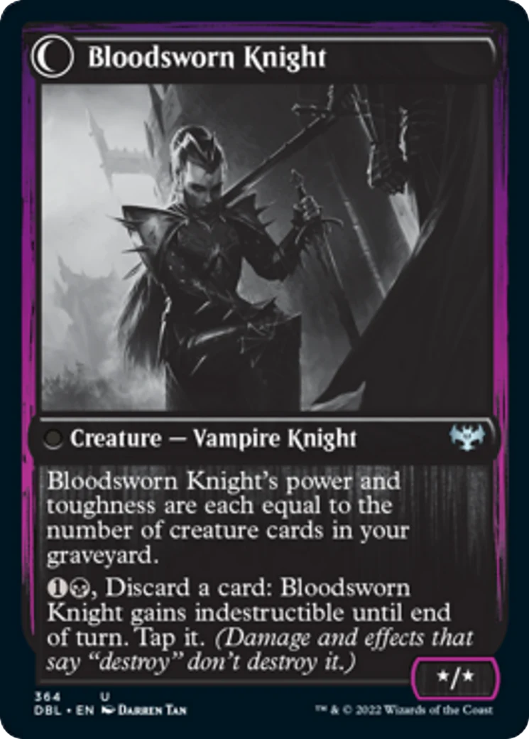 Bloodsworn Squire // Bloodsworn Knight [364] [Innistrad: Double Feature] [Non-Foil] - Image 2