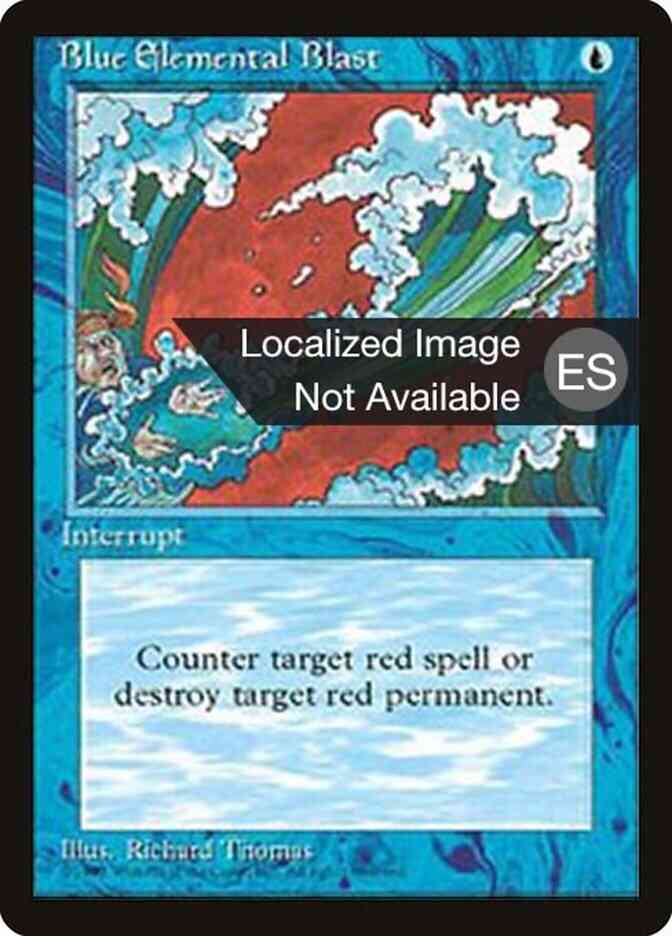 Blue Elemental Blast - Portuguese [63] [Fourth Edition Black Border: Portuguese] [Non-Foil]