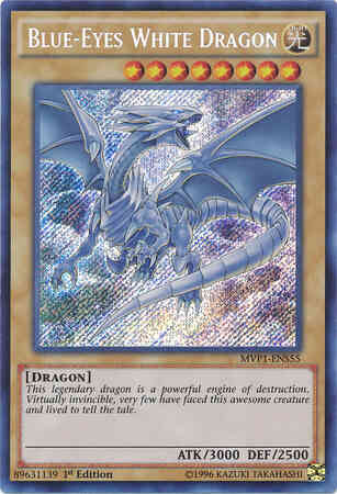 Blue-Eyes White Dragon - MVP1-ENS55 - Secret Rare - 1st Edition