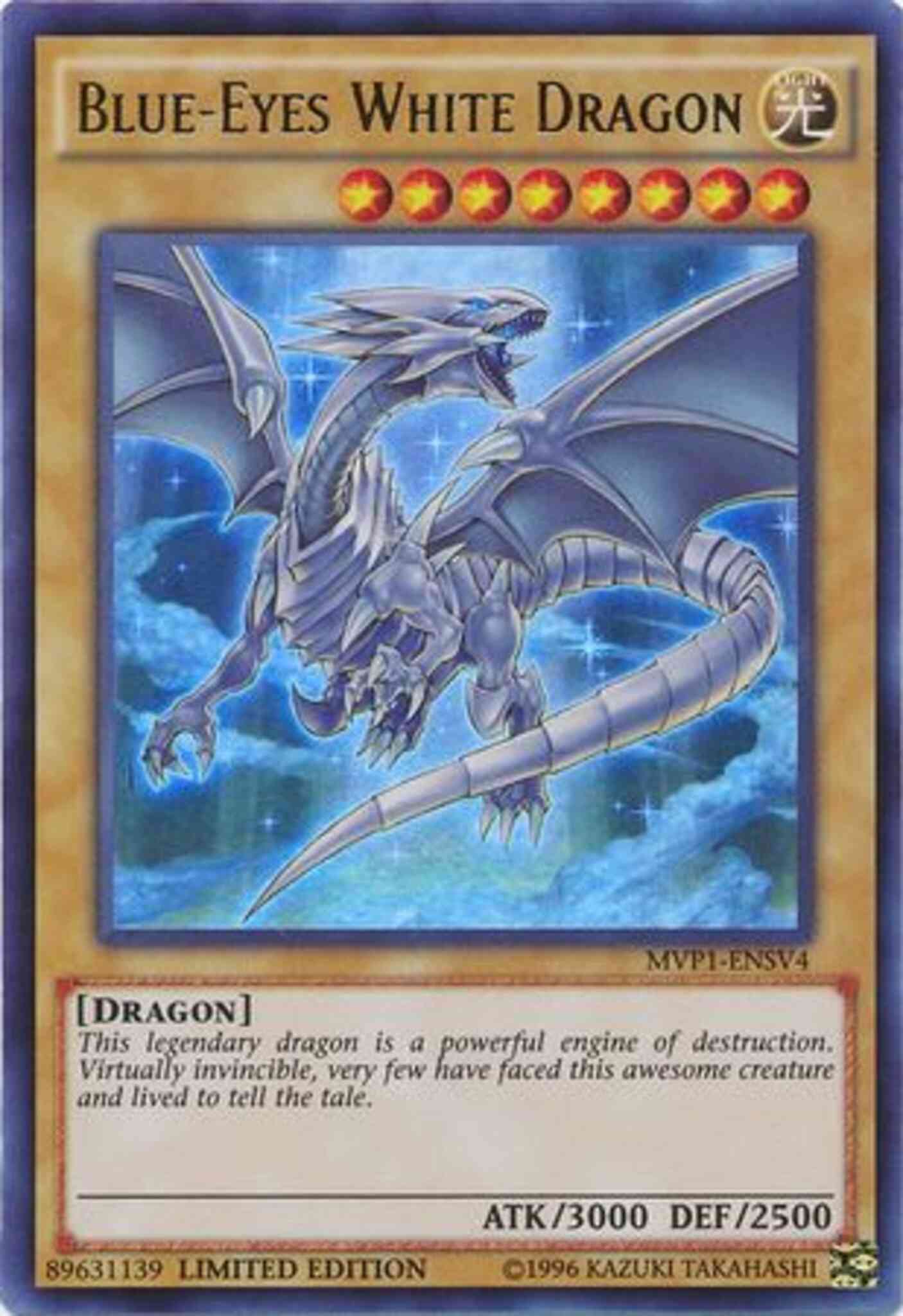 Blue-Eyes White Dragon - MVP1-ENSV4 - Ultra Rare - Limited