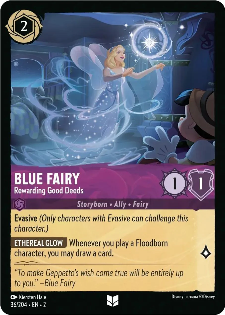 Blue Fairy - Rewarding Good Deeds - 36/204 [Rise Of The Floodborn] [Non-Foil]