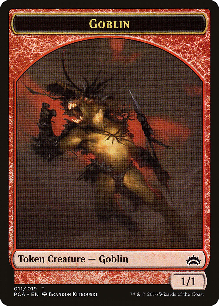 Boar Token (14) // Goblin Token (11) [Planechase Anthology Tokens] [Non-Foil] - Image 2