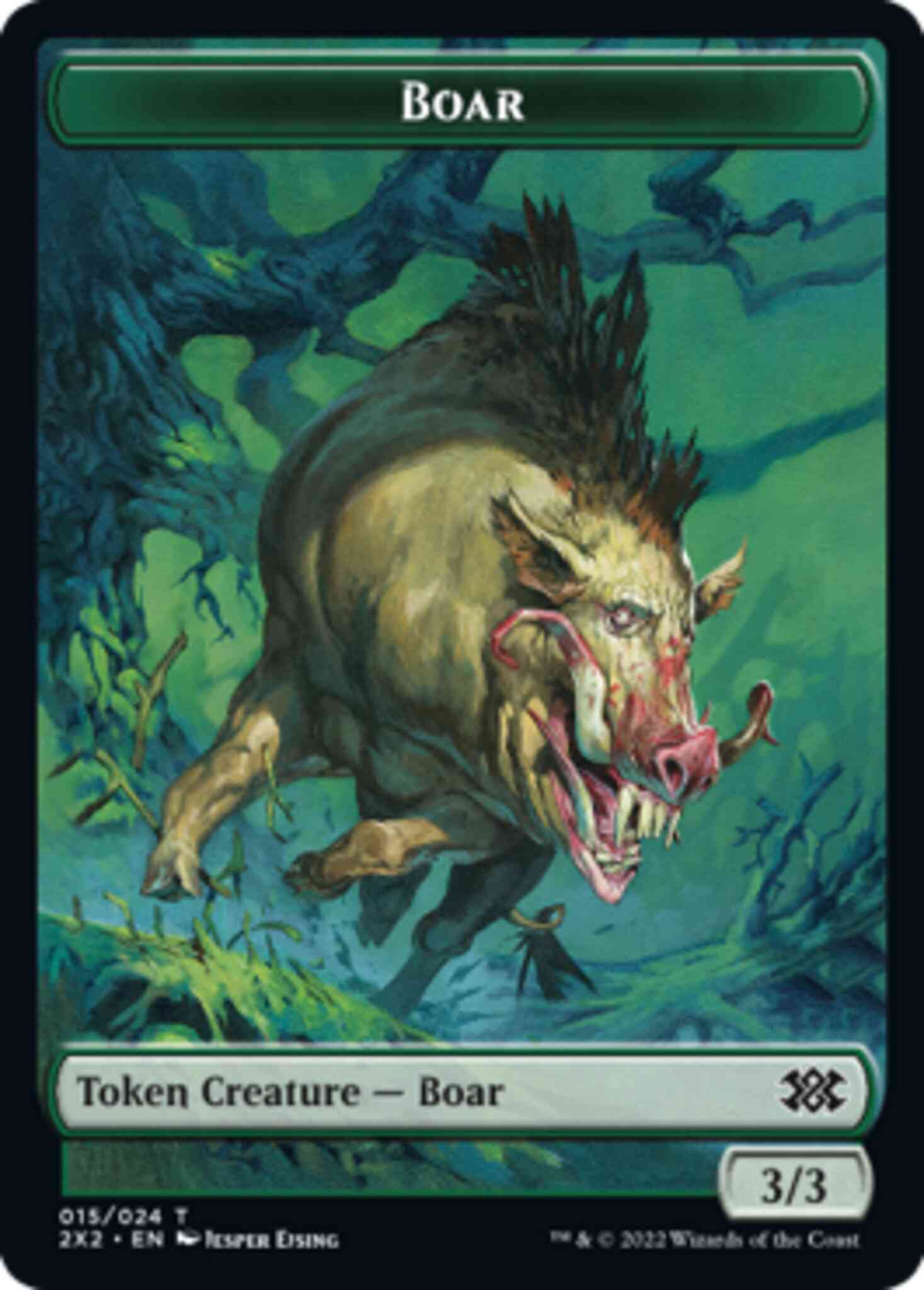 Boar Token (15) // Treasure Token (22) [Double Masters 2022: Tokens] [Non-Foil]