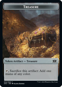 Boar Token (15) // Treasure Token (22) [Double Masters 2022: Tokens] [Non-Foil] - Image 2