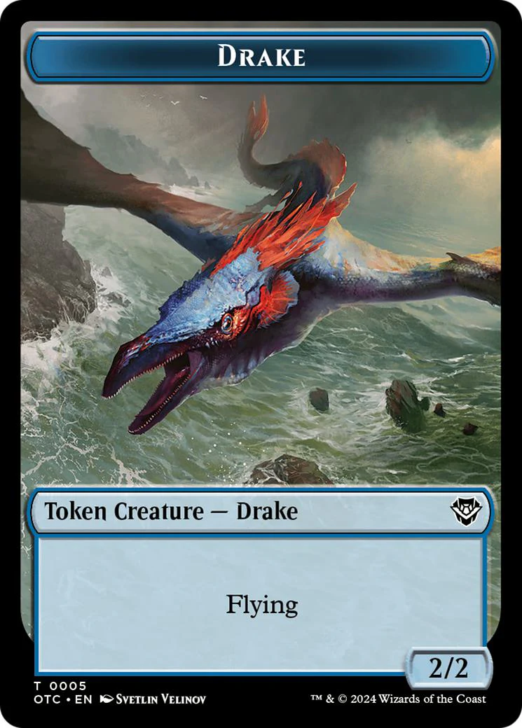 Boar Token (16) // Drake Token (05) [Outlaws of Thunder Junction: Commander: Tokens] [Non-Foil] - Image 2