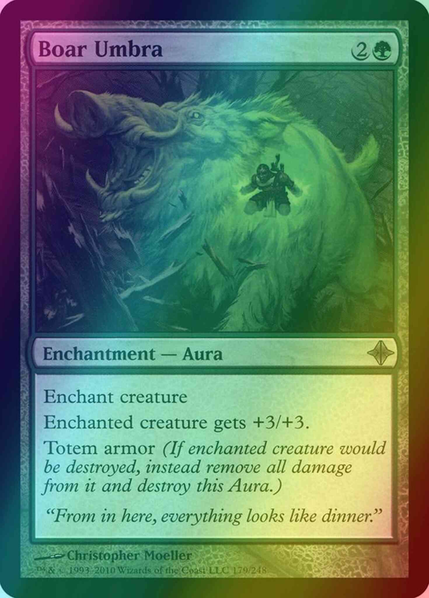 Boar Umbra [179] [Rise Of The Eldrazi] [Foil]